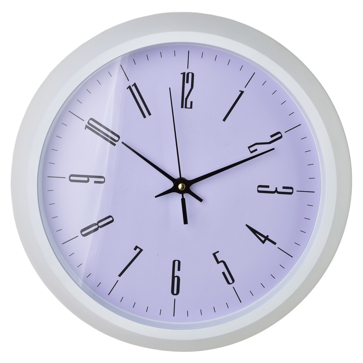 Falióra, műanyag, Mondex, Ramsey, 30, 5 x 30, 5 x 5 cm, szín nélküli, 1 darab