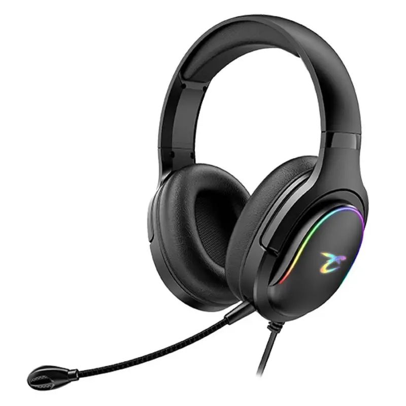 Casti cu fir Subsonic, model Multi Spectra, microfon, RGB, negru, 2.0, 3.5mm, 1.5m
