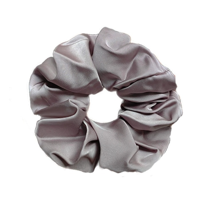 Ластик за коса от сатен KENSUI, светло лилав