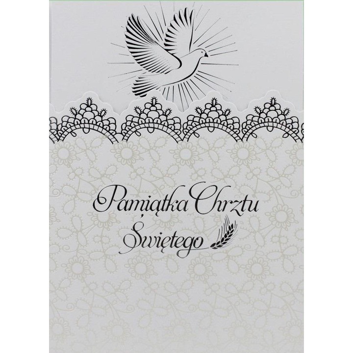 Felicitare Chrzest Swiety, kalpol, SUPER LUX, multicolor, cu elemente 3D, 100 gsm