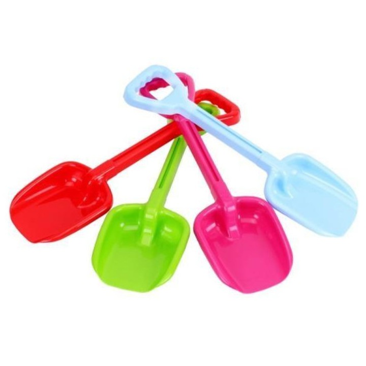 Лопатка за деца ТехноК, многоцветен комплект, 4 цвята, 30х10см