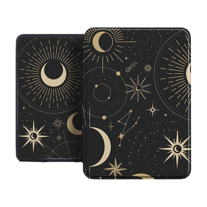 Калъф за Kindle Paperwhite 2024 12-то поколение и Kindle Colorsoft Signature Edition, OOGuai, 7 инча, мек калъф, автоматично събуждане и заспиване, Лунно съзвездие