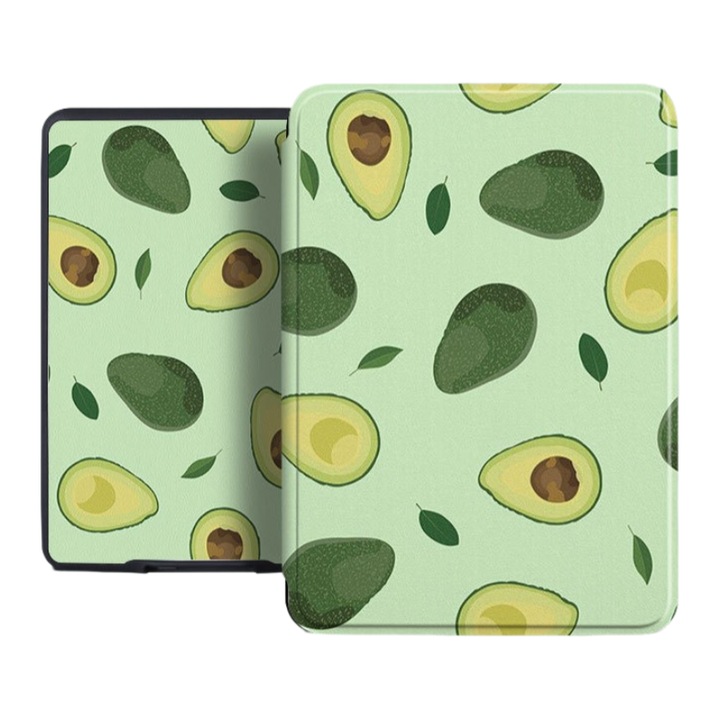 Husa pentru Kindle 2024 / Kindle 2022 11th Generation, OOGuai, 6 inch, carcasa moale, trezire automata si somn, Avocado