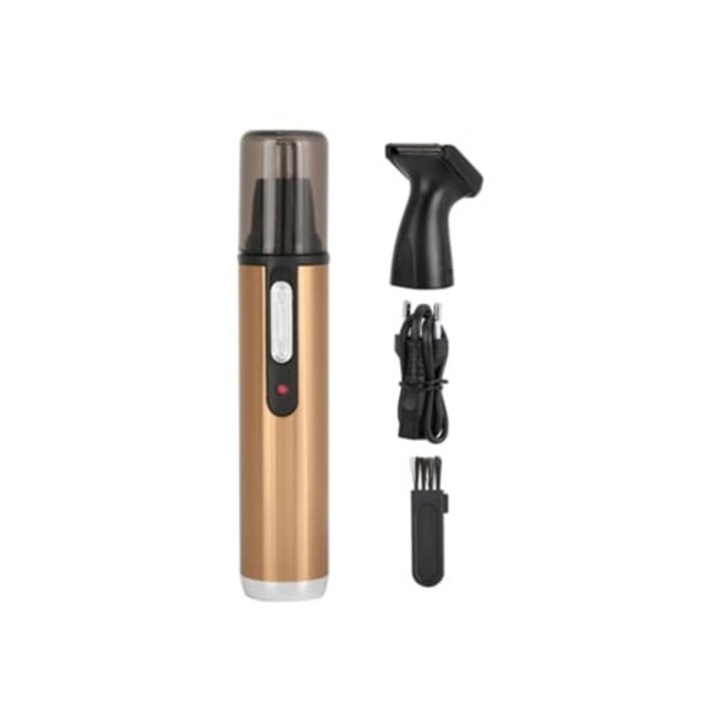 Aparat de tuns multifunctional pentru nas si sprancene, 220V, aurie