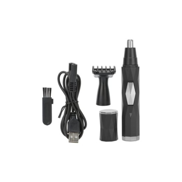 Aparat de tuns pentru nas, Slowmoose, set de unelte de barbierit, reincarcabil USB