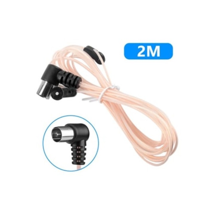 Antena FM Slowmoose Tip F, 75 Ohm, Masculin