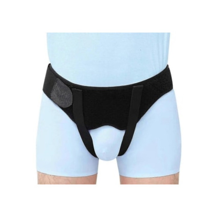 Bandaj profesional pentru hernie inghinala, suport cu perne detasabile, L, Slowmoose