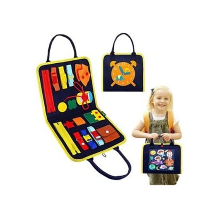 Tabla de activitati Montessori pentru copii, jucarie educativa, set
