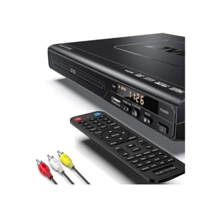 DVD Blu-ray плейър с дистанционно управление, HDMI кабел, включен комплект, Slowmoose Wigs