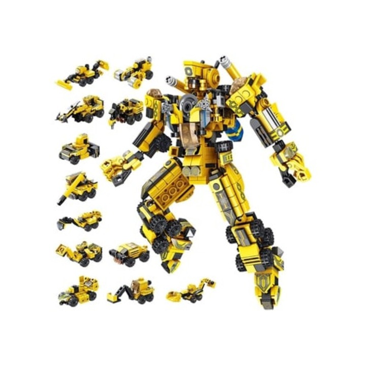 12 az 1-ben építőkészlet, Játékrobotok, oktatójáték, többszínű