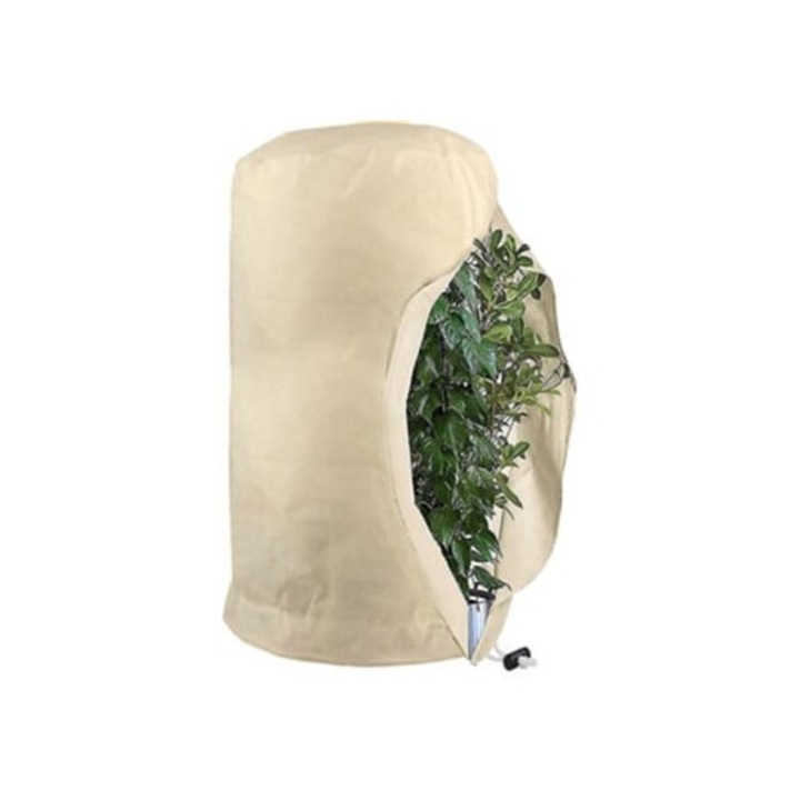 Sacii de protectie pentru plante, Slowmoose, reutilizabili, fleece, bej, 200x240cm