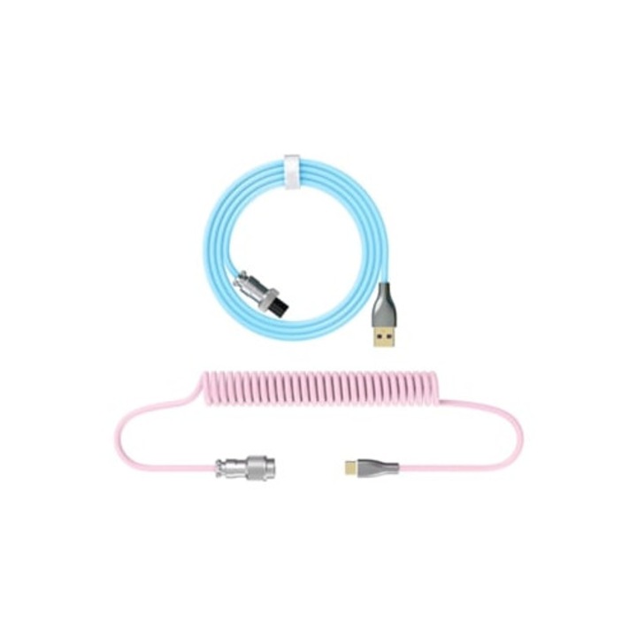 Cablu USB Type-C pentru tastatura mecanica, 2.2m, spiralat, set