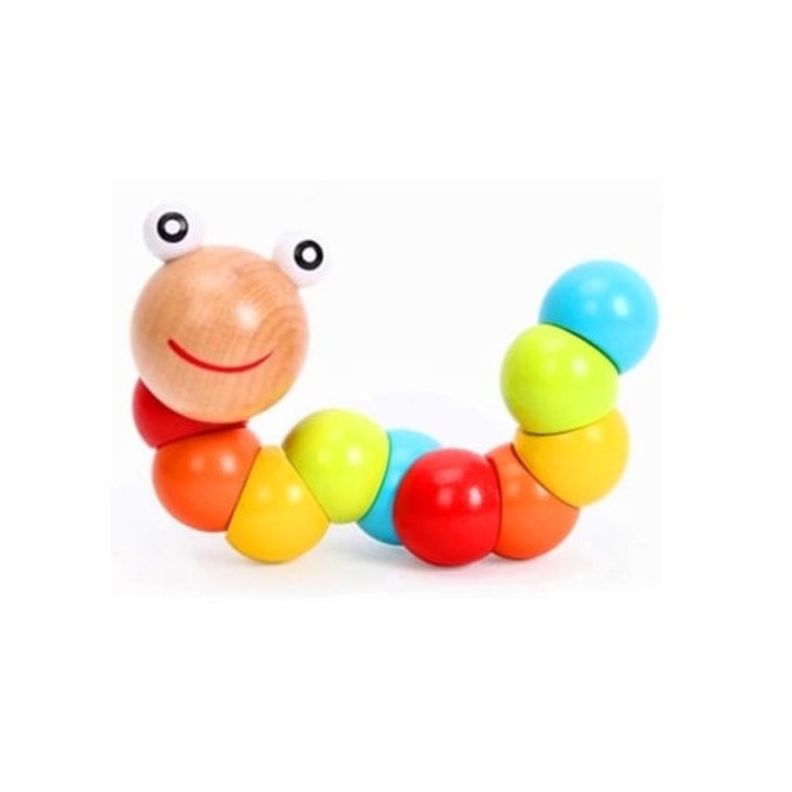 Jucarii educative din lemn Montessori, exercitii de invatare timpurie pentru copii, set