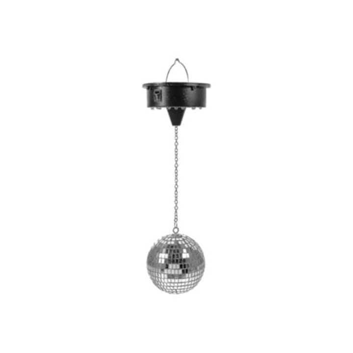 Lampa disco cu bila reflectorizanta rotativa pentru petreceri