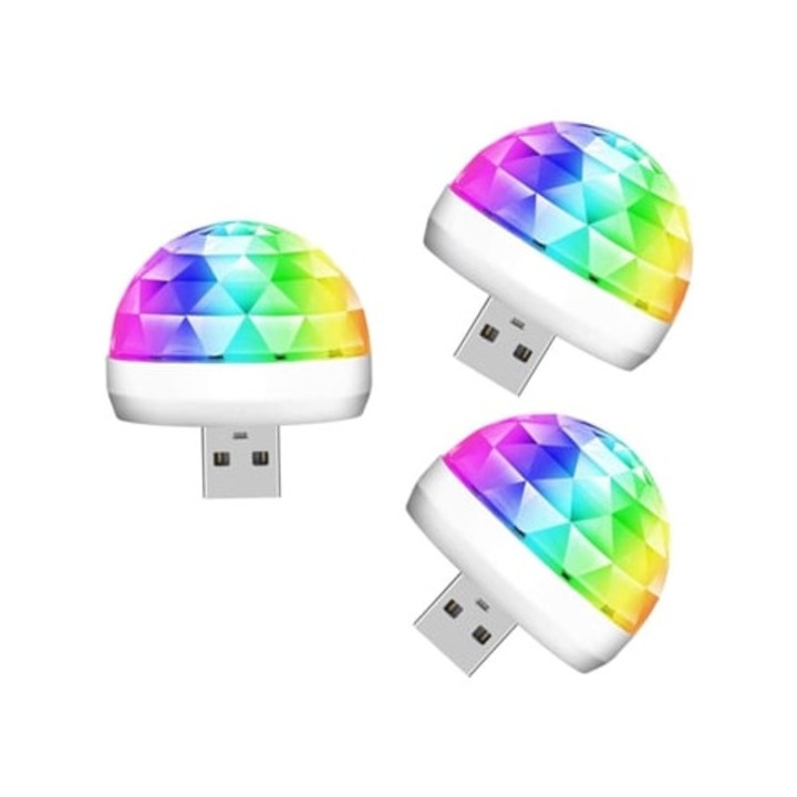 Mini USB-s partifények, hangvezérléssel, szett