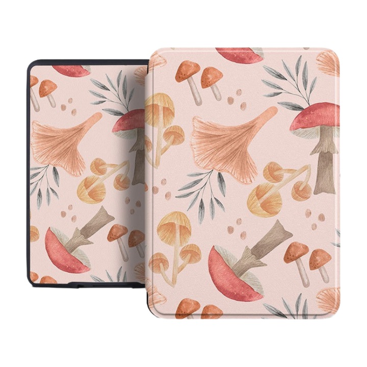 Husă OOGuai pentru Kindle Paperwhite 2024, 7 inch, ciuperci