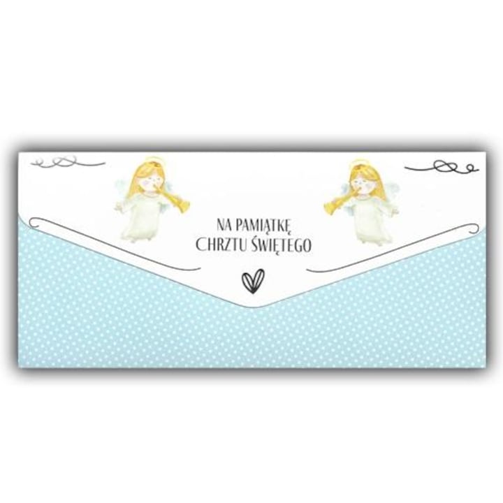 Felicitare Chrzest, TREND, format DL, zlozenia unice, cu coperta suplimentara