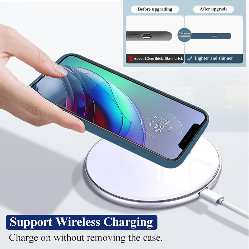 Husa telefon OPPO Reno13 F, TPU subtire, protectie camera, albastru inchis