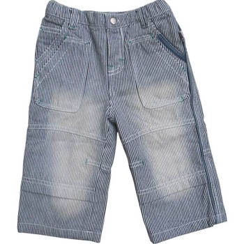 Pantaloni captusiti casual, baieti, Primii Pasi, cu dungi, Alb/Albastru Pantaloni captusiti casual, baieti, Primii Pasi, cu dungi, Alb/Albastru