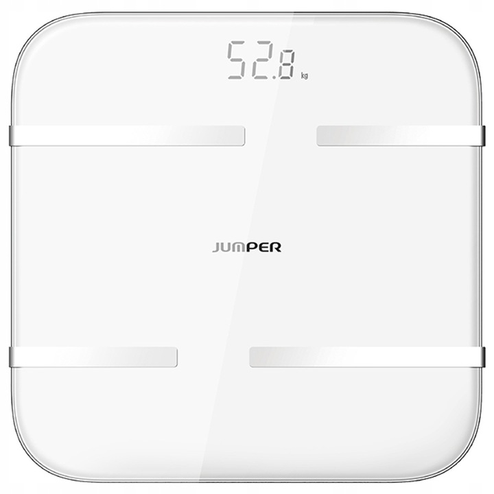 Кантар за тяло Jumper JPD-BFS200A, анализ на телесния състав, Bluetooth, черен, 28x28x2.35см