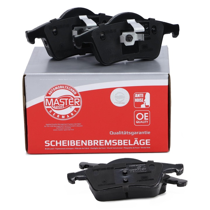 FÉKBETÉT KÉSZLET Master-Sport, VOLVO S60 I, S80 I, V70 I, V70 II, XC70 I Cross Country modellekhez, 124x53,8mm, 17,5mm