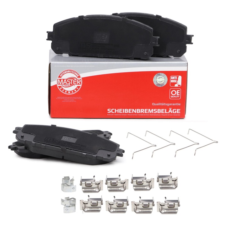 Master-Sport fékbetét készlet Jeep Cherokee (KL) és Cherokee Van (KL) modellekhez, 167x62,1mm, 17,5mm vastagság, többszínű