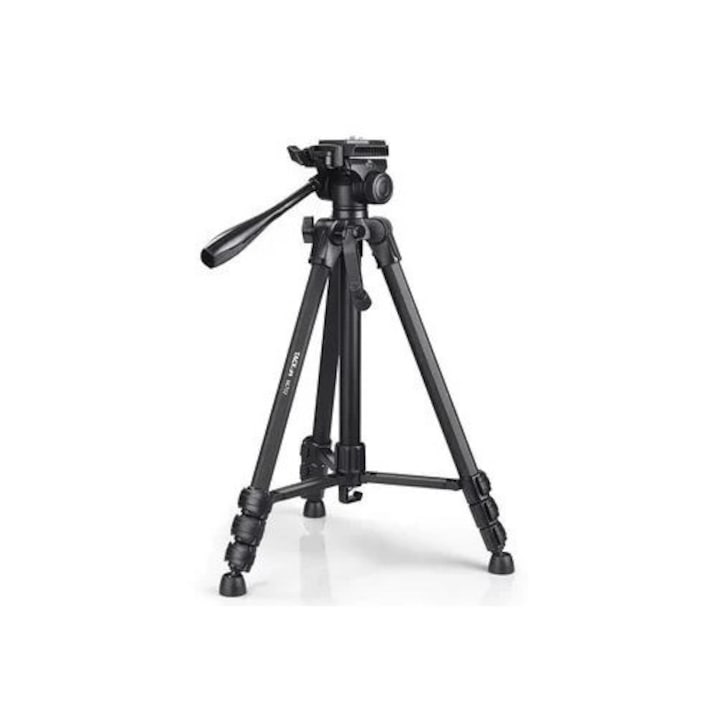 Trepied pentru camera sau telefon mobil, 48/150cm, portabil, stabilitate mare, 5Kg capacitate maxima de incarcare