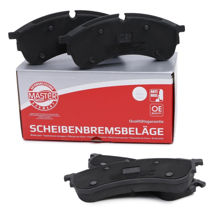 Fékbetét készlet Master-Sport, VW Crafter, Grand California Camper, 178x71,1mm, lengéscsillapító tartóval