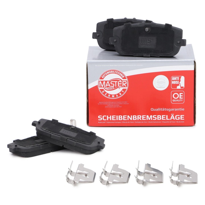 Hátsó fékbetét Master-Sport, szett, 99x45mm, akusztikus érzékelővel, ABARTH 124 Spider, FIAT 124 Spider, MAZDA MX-5-höz