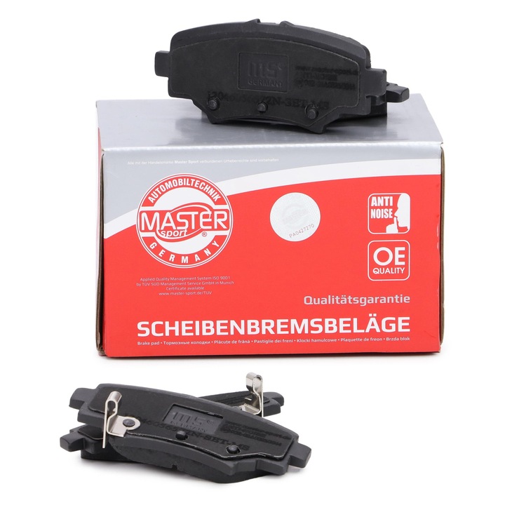 FÉKBETÉT KÉSZLET MAZDA 3 (BM, BN) 13,8x102x44,9mm, 2 darab