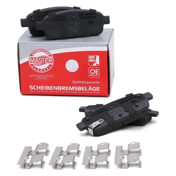 Fékbetét készlet Kloce de Frana Master-Sport Chevrolet Aveo, Cruze, Orlando, Trax, Opel, Vauxhall, 117x42, több színben