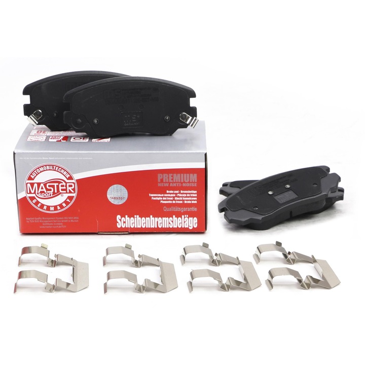 Комплект предни спирачни накладки Master-Sport, съвместими с Chevrolet Malibu, Opel Insignia, Saab 9-5, 19,1 мм, 131x59,8 мм