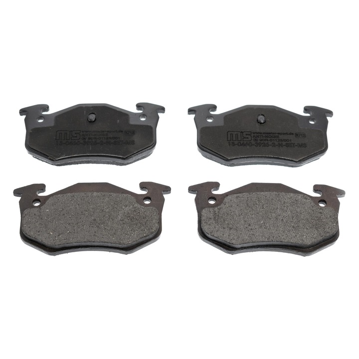 FÉKBETÉT KÉSZLET Master-Sport, RENAULT CLIO II-hez, 105x54,9x10,8mm, rezgéscsillapítóval, 1.2-2.0 1998-2016
