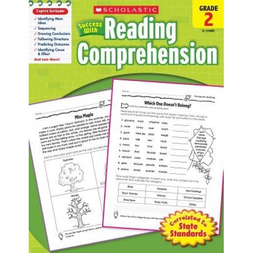 Scholastic Success with Reading Comprehension, Grade 2, Robin Wolfe