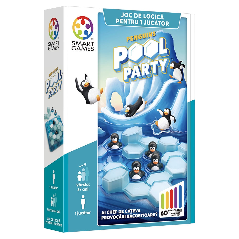Joc Smart Games - Penguins Pool Party, +6 ani, lb. romana