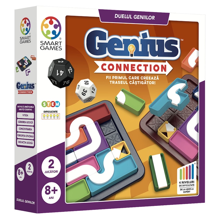 Joc Smart Games - Genius Connection, +8 ani, lb. romana