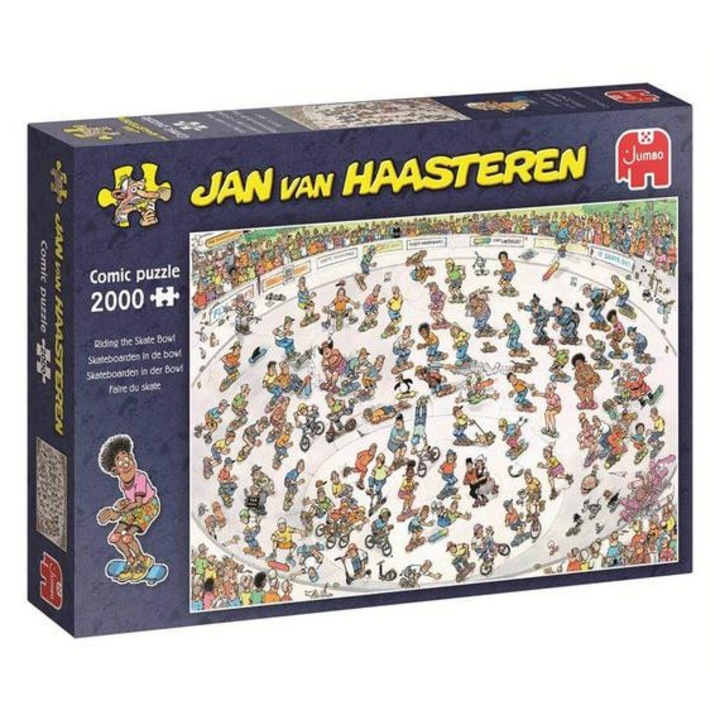 Jumbo 2000 db-os пъзел - Jan van Haasteren - Riding the Skate Bowl (00642)