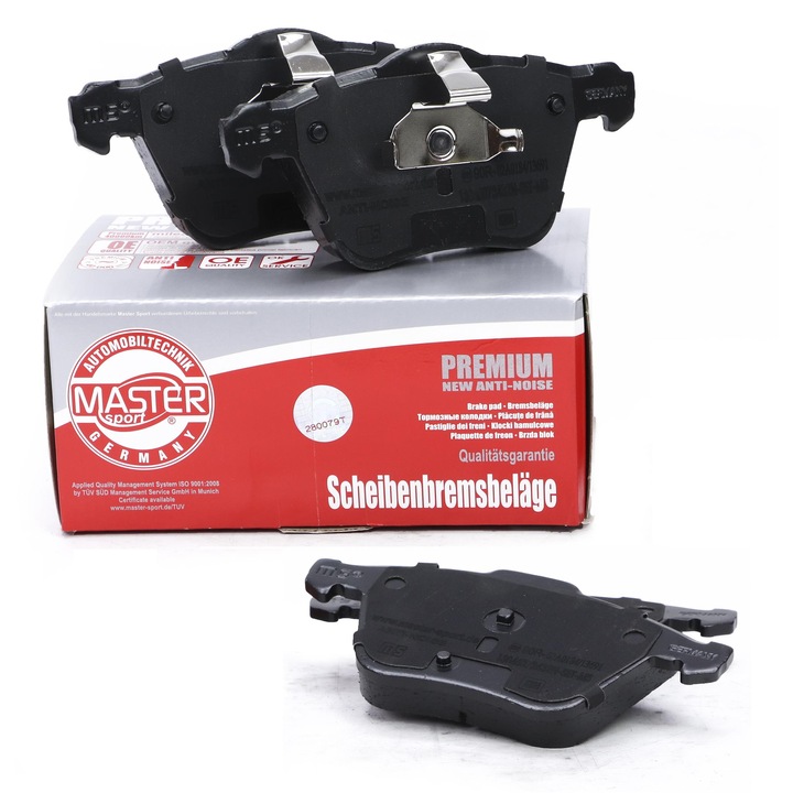 Master-Sport fékbetét készlet, Ford Galaxy II, S-MAX, Volvo S60, S80, V60, V70, 155x75mm, többszínű