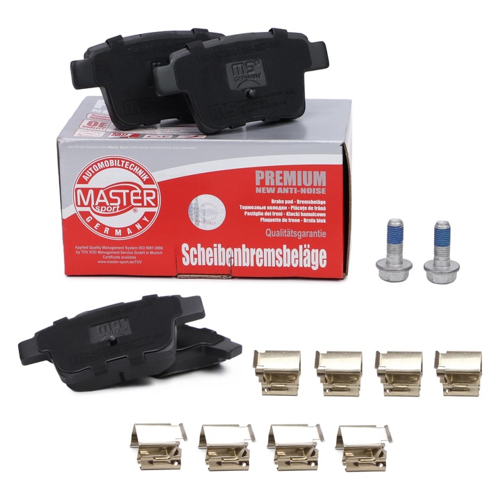 Hátsó fékbetét készlet Master-Sport Ford Mondeo III, Jaguar X-Type, 102x50,6mm, 17,3mm vastagság