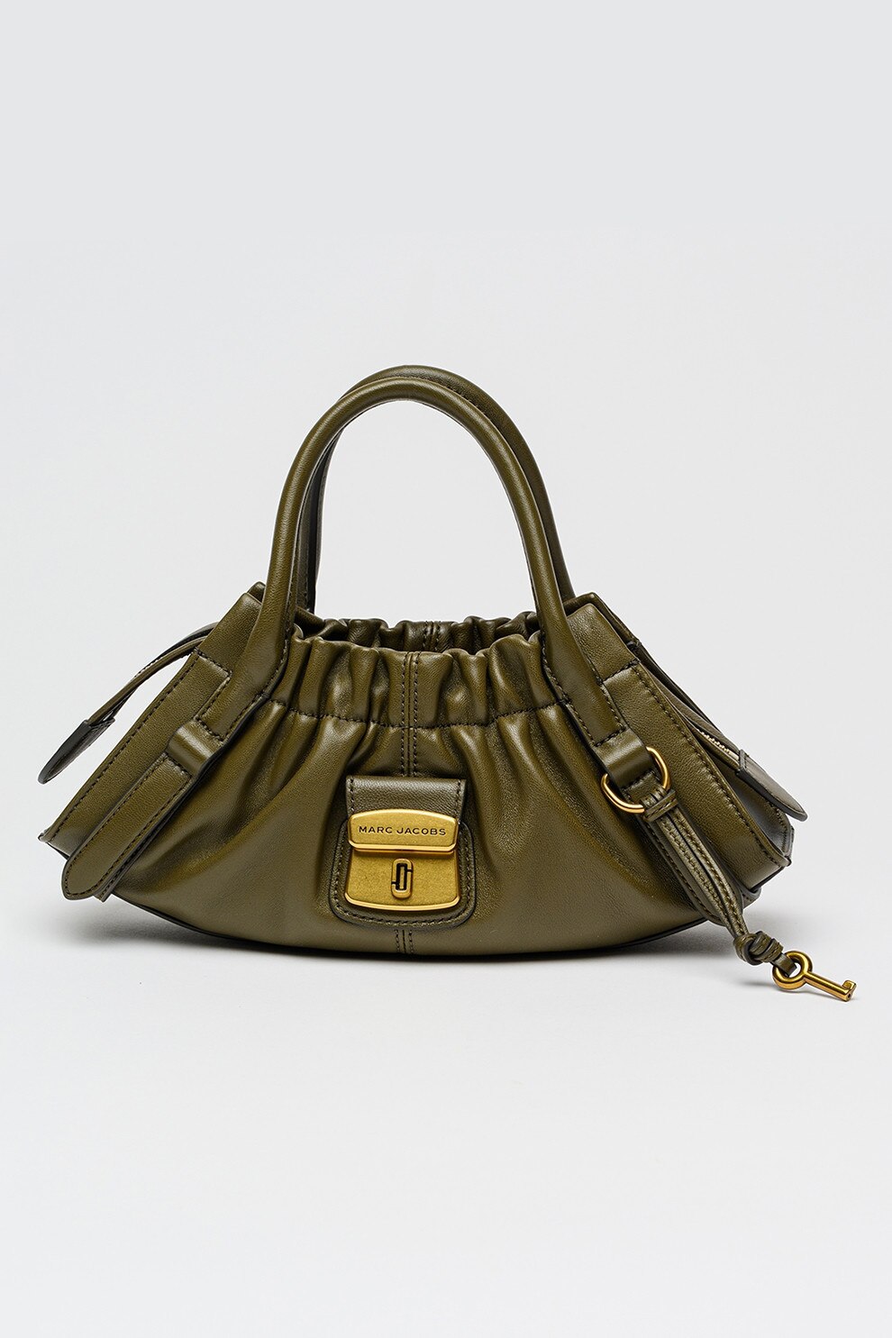 Marc Jacobs, Geanta crossbody de piele Cristina, Kaki - eMAG.ro