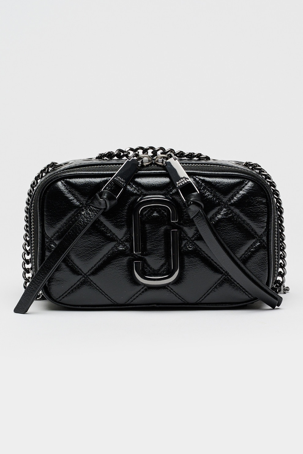 Marc Jacobs, Geanta crossbody matlasata de piele cu bareta din