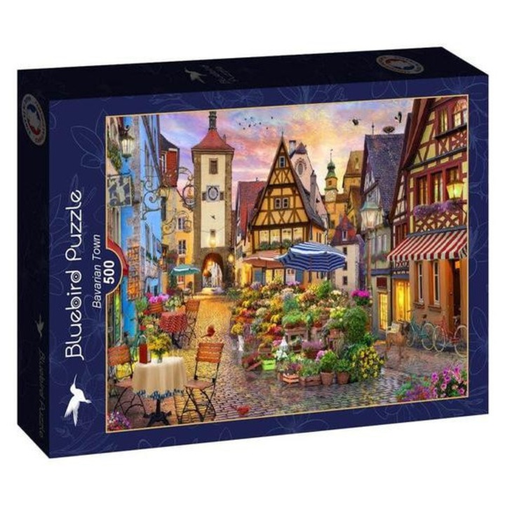 Пъзел Bluebird 500 db-os - Баварски град (91035)