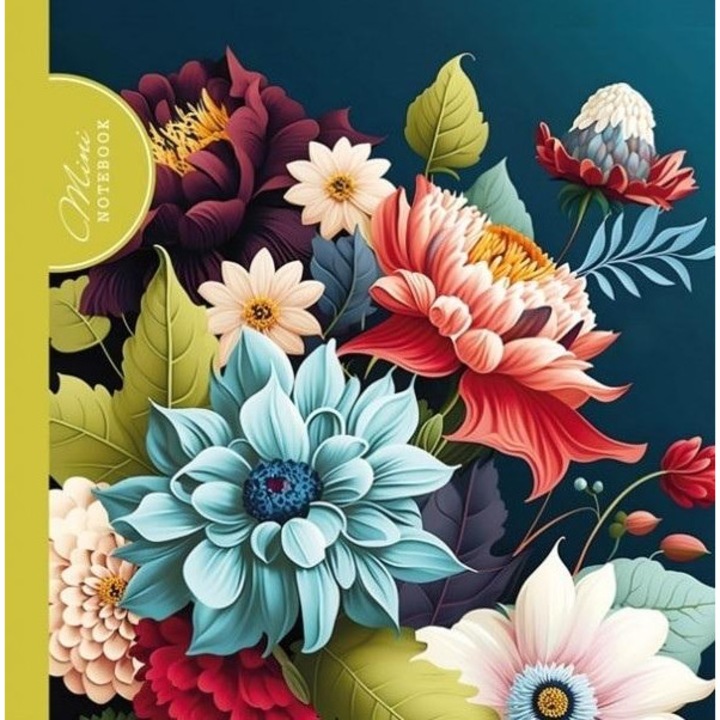 Тетрадка Fresh Flora, каре, лимонено зелено, 107x107 мм