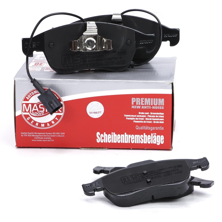 Master-Sport fékbetét készlet, ALFA ROMEO GIULIETTA (940_) típushoz, 205x155x64,8mm, kopásjelzővel