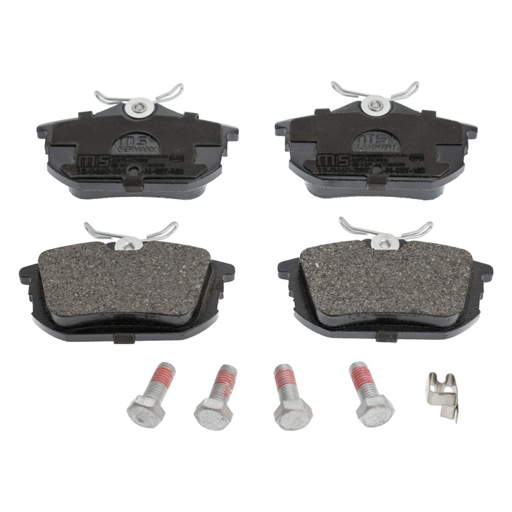 Fékbetét készlet, hátsó, Master-Sport, 15,3mm, 87x47,1mm, Mitsubishi Colt VI, Smart Forfour