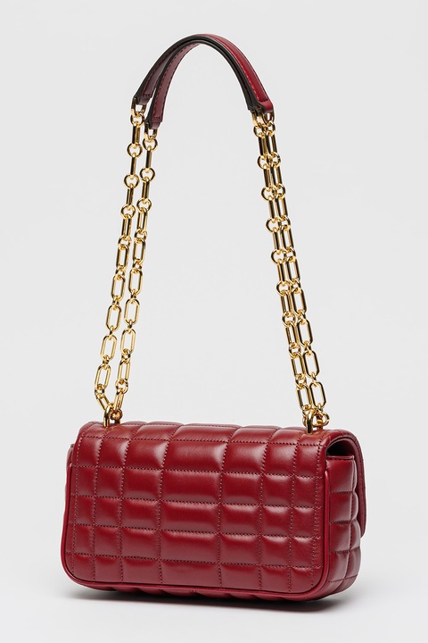 Michael Kors, Tribeca steppelt bőr válltáska, Bíborszín