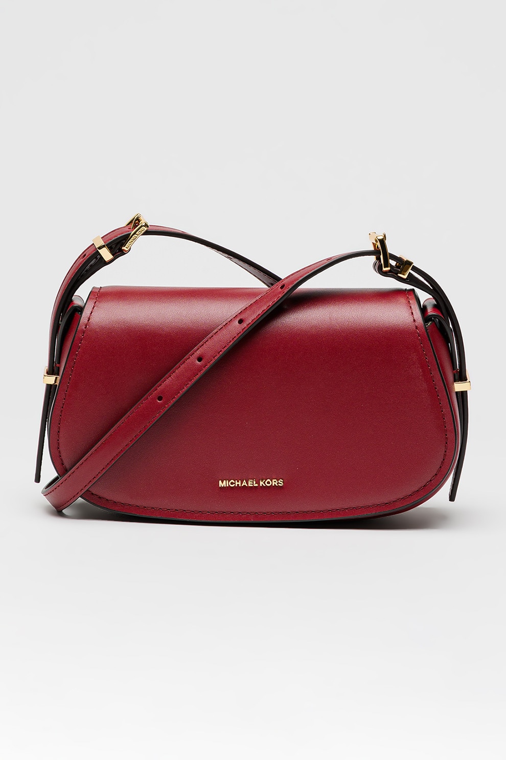 Michael Kors, Geanta crossbody din piele Lydia, Rosu inchis - eMAG.ro