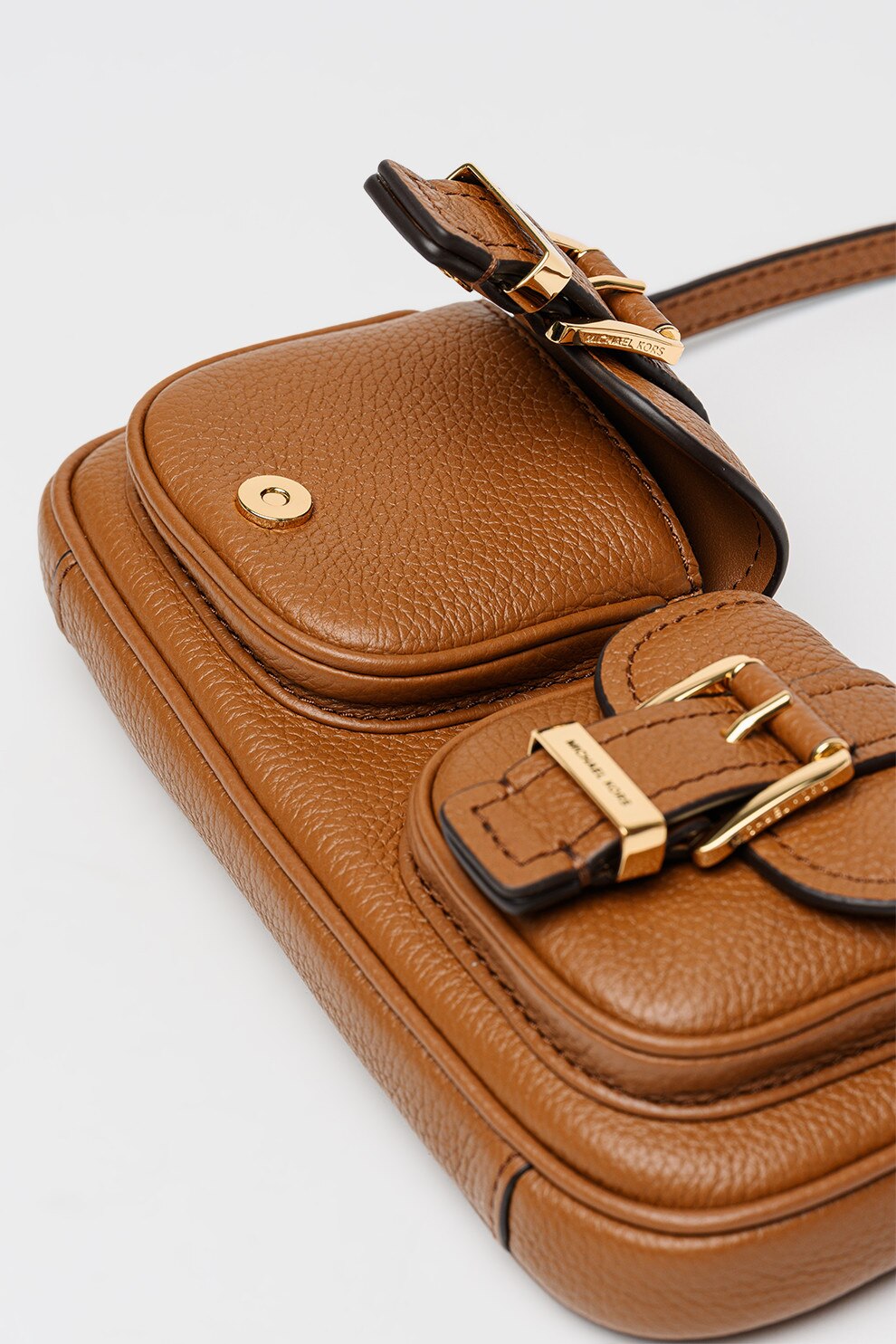Michael Kors, Geanta de piele cu bareta de umar si aspect marmorat