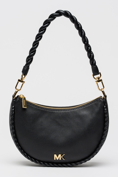 Michael Kors, Geanta de piele cu bareta de umar Kyla, Negru