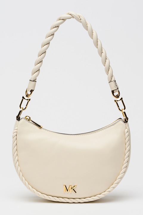 Michael Kors, Geanta de piele cu bareta de umar Kyla, Crem